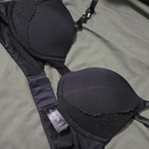 Black lace push up Pepper Bra